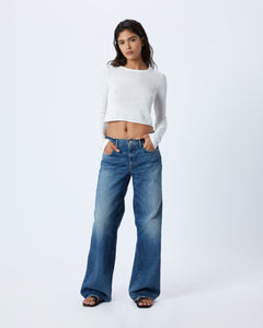 Mica | Rushing River | Low Rise Wide Leg Jean