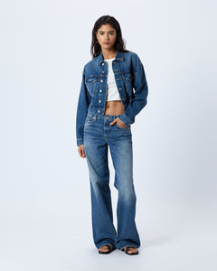Crop Trucker | Rushing River | Jacket