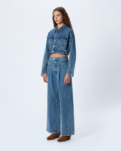 Re-Work Crop Trucker | Born To Run | Jacket