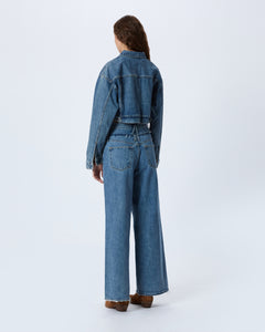 Re-Work Crop Trucker | Born To Run | Jacket