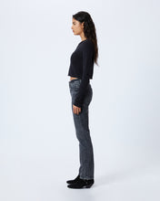 Tyler | Black Coal | Mid Rise Straight Jean