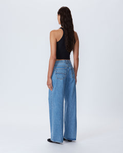 Mica Raw Edge | Wounded Heart | Low Rise | Wide Leg Jean