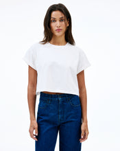 Crop Square Tee | Natural White