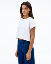 Crop Square Tee | Natural White