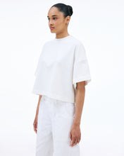 Crop Square Tee | Natural White