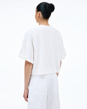 Crop Square Tee | Natural White
