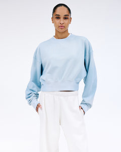Crop Crew Neck | Vintage Sky