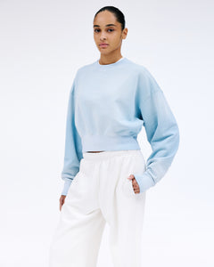 Crop Crew Neck | Vintage Sky