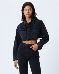 Cut Off Cropped Trucker | Shadow Ridge Jacket