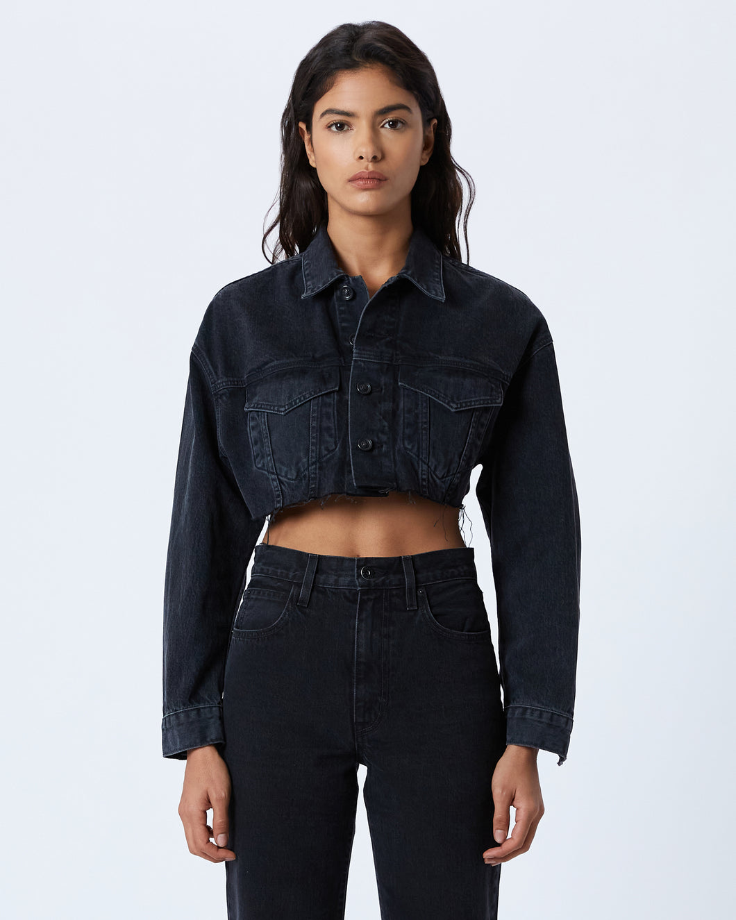 Cut Off Cropped Trucker | Shadow Ridge Jacket