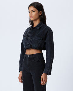 Cut Off Cropped Trucker | Shadow Ridge Jacket