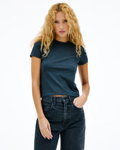 Fitted Tee | Washed Black