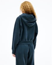 Zip Hoodie | Washed Black