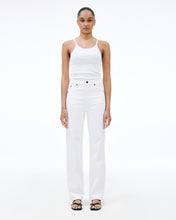 London | White | High Rise | Straight Jean