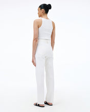 London | White | High Rise | Straight Jean