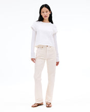 London | Ecru | High Rise | Straight Jean