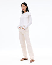 London | Ecru | High Rise | Straight Jean