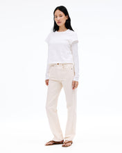 London | Ecru | High Rise | Straight Jean