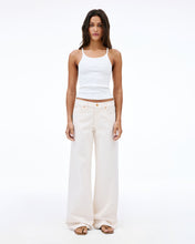 Mica | Ecru | Low Rise | Wide Jean