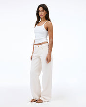 Mica | Ecru | Low Rise | Wide Jean