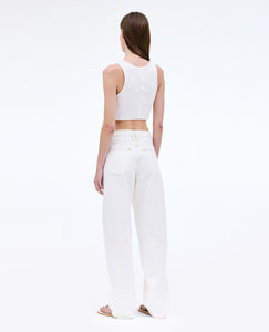Paloma Seam Pant | Natural White | Mid Rise | Curve Jean