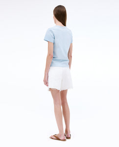 Sienna | White | Cotton Denim Short