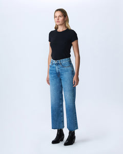 Grace Crop | Lightning Strikes | High Rise | Wide Leg Jean