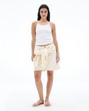 Square Short | Ecru | Rigid Denim Short