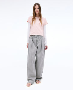 Wide Pleat Chino | Washed Sage |  Pant