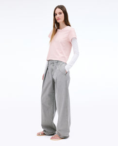 Wide Pleat Chino | Washed Sage |  Pant