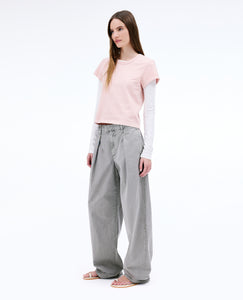 Wide Pleat Chino | Washed Sage |  Pant