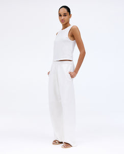 Wide Sweat Pant | Natural White |  Sweatpant