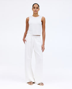 Wide Sweat Pant | Natural White |  Sweatpant